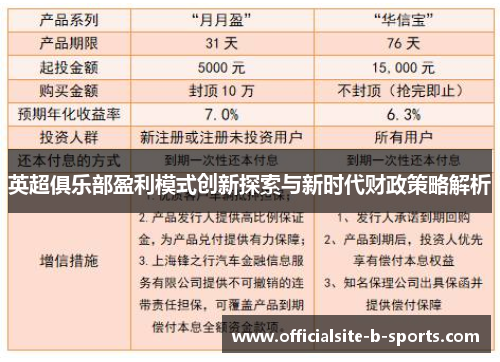 英超俱乐部盈利模式创新探索与新时代财政策略解析